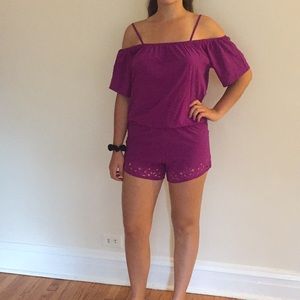 Fabletics Purple Romper SizeM New